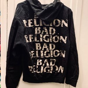 Bad Religion Concert Zipup Hoodie Size Small